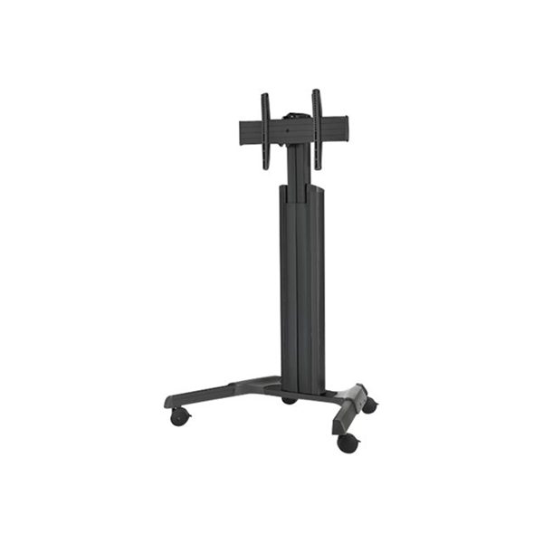 Chief Fusion Medium Height Adjustable Mobile TV Cart - For Displays 32-65" - Black