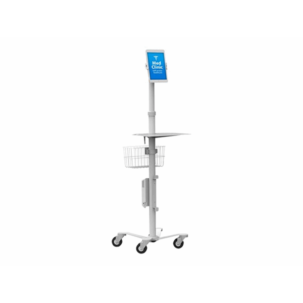 Compulocks Universal Tablet Cling Medical Rolling Kiosk Compulocks Universal Tablet Cling Medical Rolling Kiosk