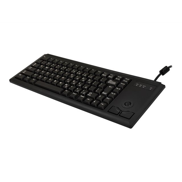 Compact Keyboard Trackball USB black US-