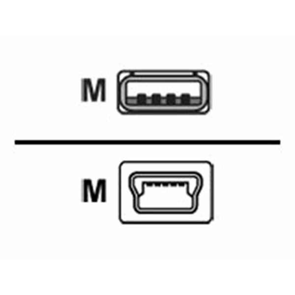 Console Cab 6ft w/USB Type A and Mini-B