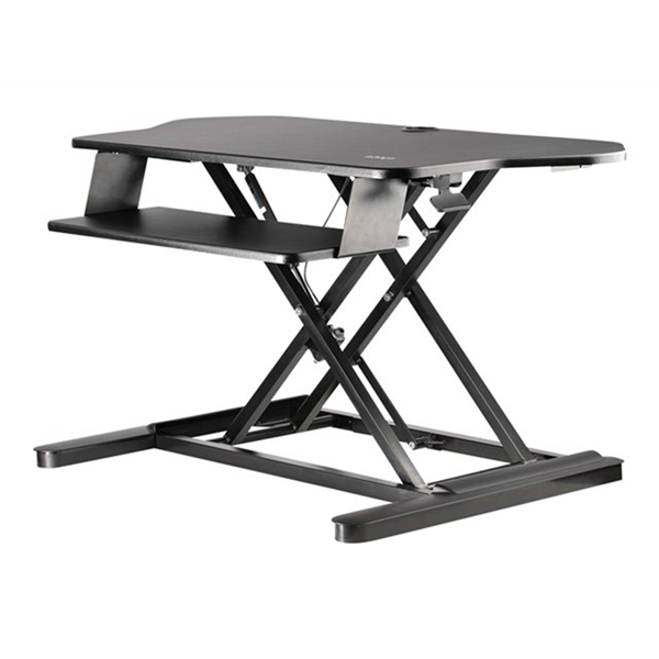 Corner Sit Stand Desk Converter 35x21in