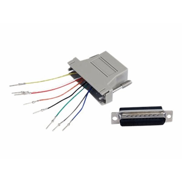 DB25 to RJ45 Modular Adapter - M/F