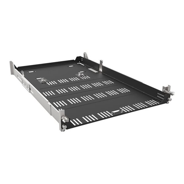 Depth adjustable fixed rail rack kit