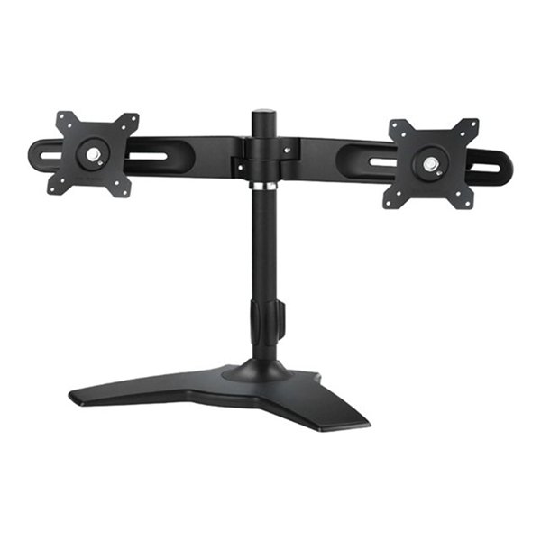 Desk Mounting stand for Dual Monitors 15-24i\Max 12kg per Hinge\Tilt Max 20o\Swivel 20o\Rotate 360o