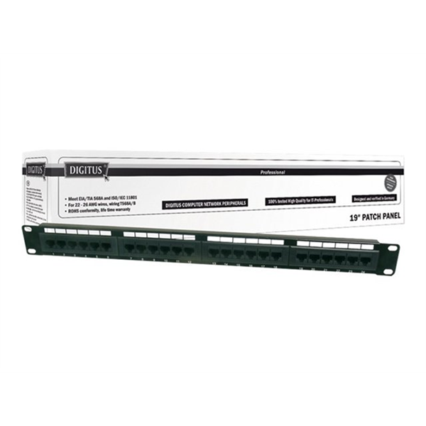 DIGITUS CAT 5E PATCH PANEL UNSHIELD