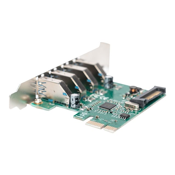 DIGITUS - USB-adapter - PCIe 2.0 - USB 3.0 x 4 DIGITUS - USB-adapter - PCIe 2.0 - USB 3.0 x 4