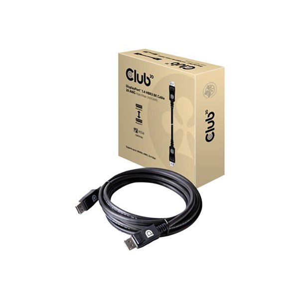 DisplayPort 1.4 HBR3 8K Cable M/M 3meter Vesa Certified