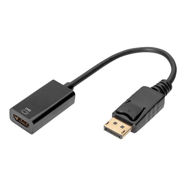 DP - HDMI Cable 0.2m black DP - HDMI typ