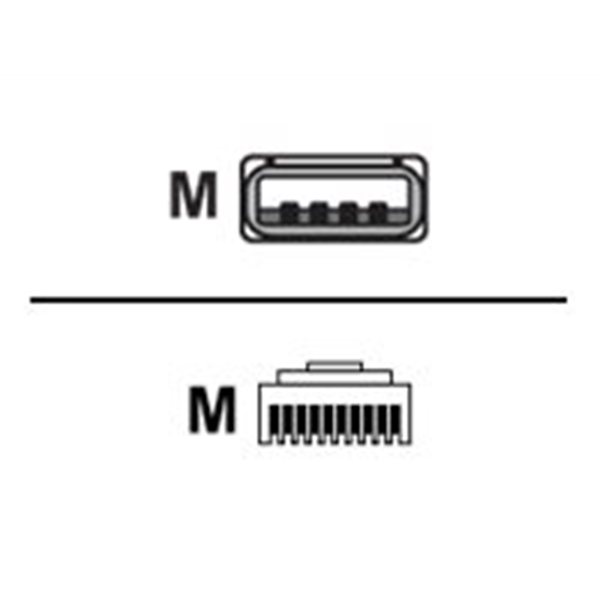 DS55 USB Cable 7ft. w/ Right Angle Conne