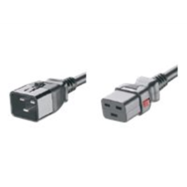 DUAL LOCKING POWER CORD IEC C20 TO IEC