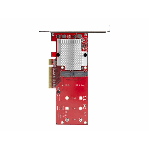 Dual M.2 PCIe SSD Adapter - x8 PCIe 3.0