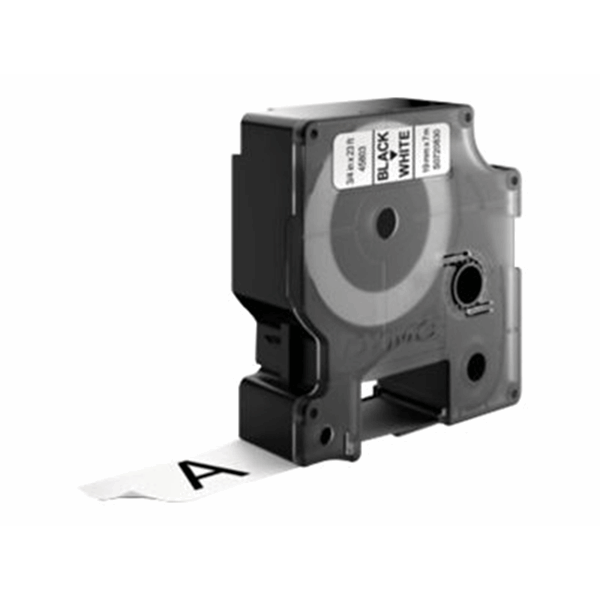 DYMO D1 BK/WHI 19MMX7M 10 PK