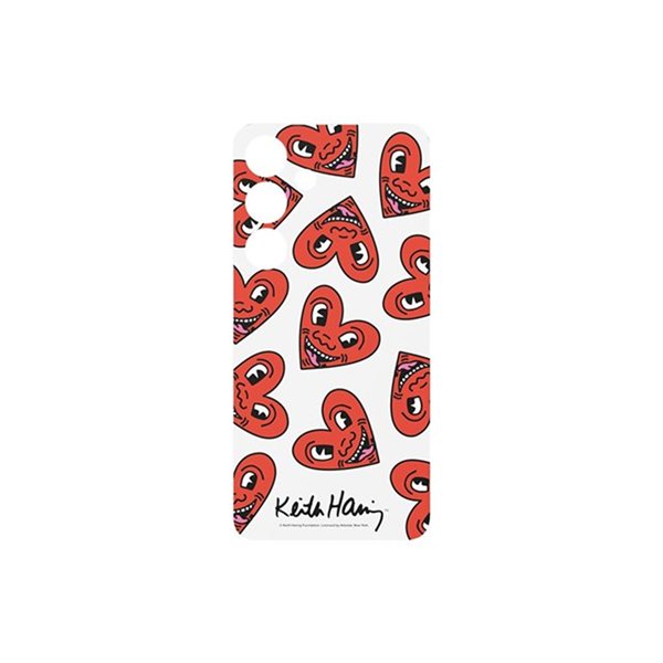 E1 Keith Haring Heart Plate Red