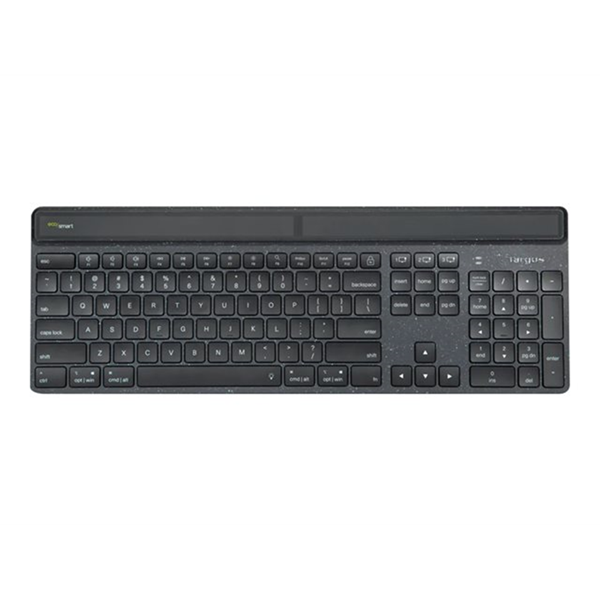 EcoSmart Energy Harvesting Antimicrobial Bluetooth Keyboard (DE)