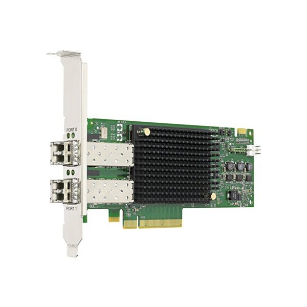 Emulex LPe31002 Gen 6 (16Gb), dual-port HBA (upgradeable to 32Gb) Emulex LPe31002 Gen 6 (16Gb), dual-port HBA (upgradeable to 32Gb)