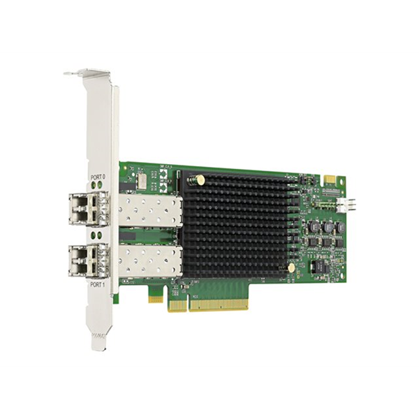 Emulex LPe31002 Gen 6 (16Gb), dual-port HBA (upgradeable to 32Gb) Emulex LPe31002 Gen 6 (16Gb), dual-port HBA (upgradeable to 32Gb)