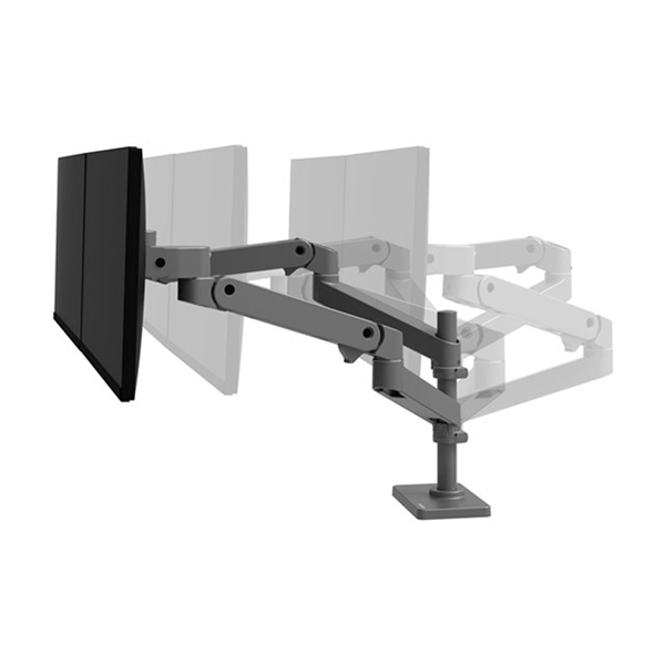 Ergotron LX Pro bevestigingskit - modulair - voor 2 LCD-schermen - donkergrijs