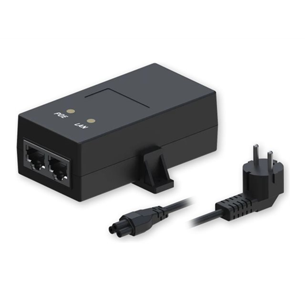 EU Single Port 10/100 Mbps Passive PoE Injector 19W
