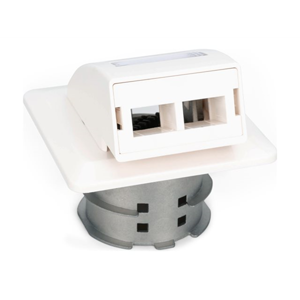 Fiber Flush Mount Wall-Outlet For SC and