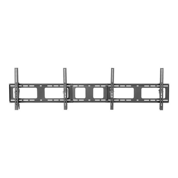 Flat Screen Wall Mount for menu board -2 screens - landscape
