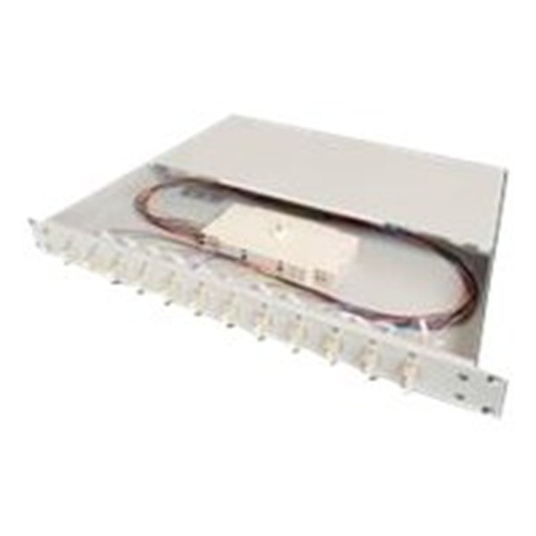FO splice box 1U equipped 6xLC DX OS2