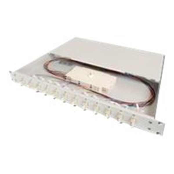 FO splice box 1U equipped 6xLC DX OS2