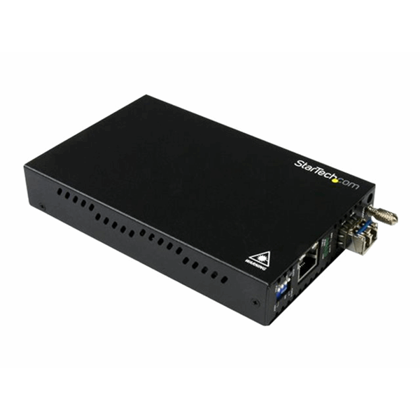 GbE Fiber Media Converter - SM LC 20 km