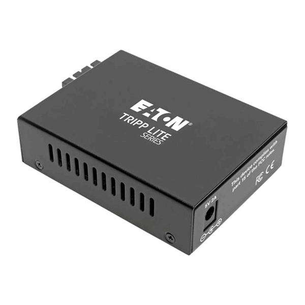 Gigabit Singlemode Fiber to Ethernet Media Converter 10 100 1000 SC 1310 nm 20 km 12.4 mi.