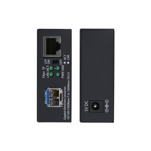 Gigabit SM LC Fiber Media Converter 20km