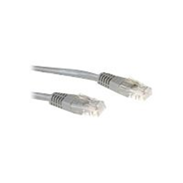 Grijze 2 meter U/UTP CAT5E patchkabel met RJ45 connectoren - PolyBag Grijze 2 meter U/UTP CAT5E patchkabel met RJ45 connectoren - PolyBag