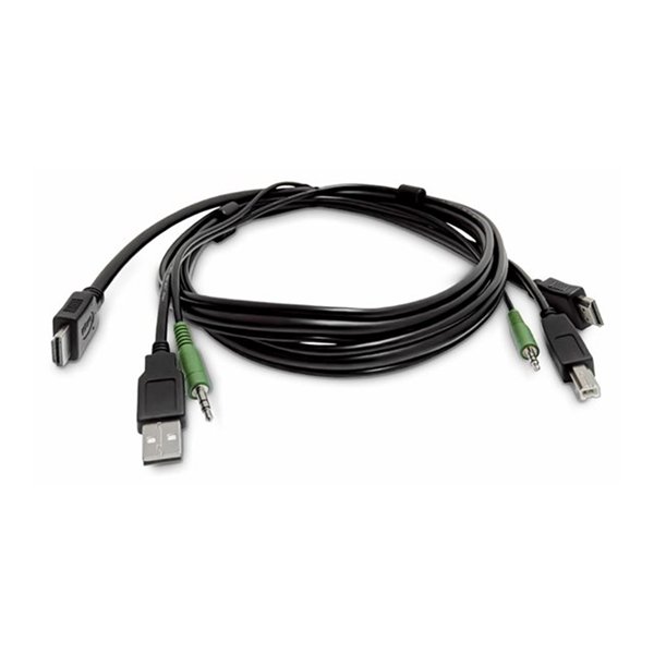HDMI KVM Cable USB 2.0 3.5mm TAA