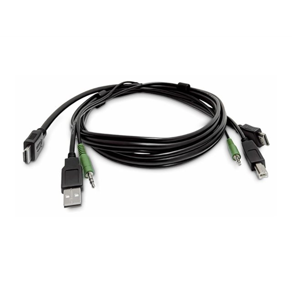 HDMI KVM Cable USB 2.0 3.5mm TAA