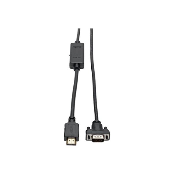 HDMI to VGA Active Adapter Cable HDMI to Low-Profile HD15 M M 6 ft. 1.8 m