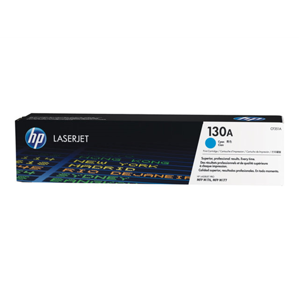 HP 130A original tonercartridge cyan standard omdoos 27