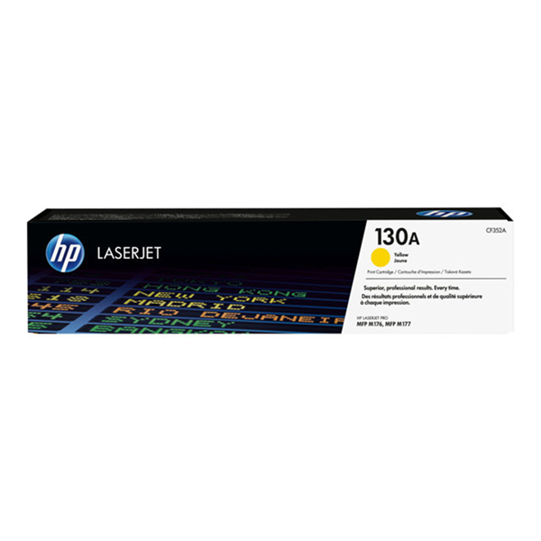 HP 130A original tonercartridge yellow omdoos 27 standard capacity 1.000 pages 1-pack
