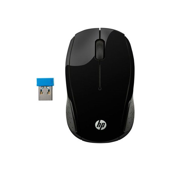 HP 200 Black Wireless Mouse Europe - English localization