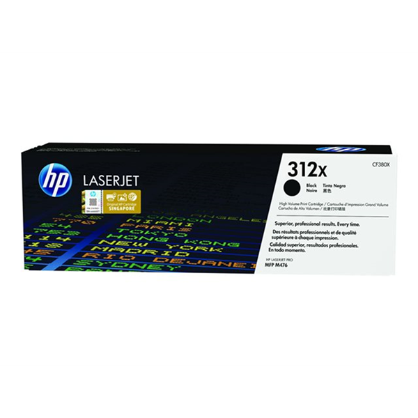 HP 312X originele toner cartridge zwarthigh capacity 4.400 sheets 1-pack