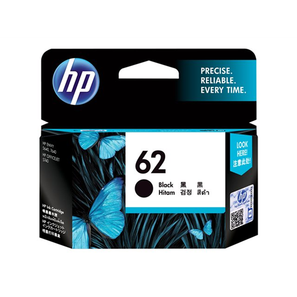 HP Ink/62 Black Cartridge
