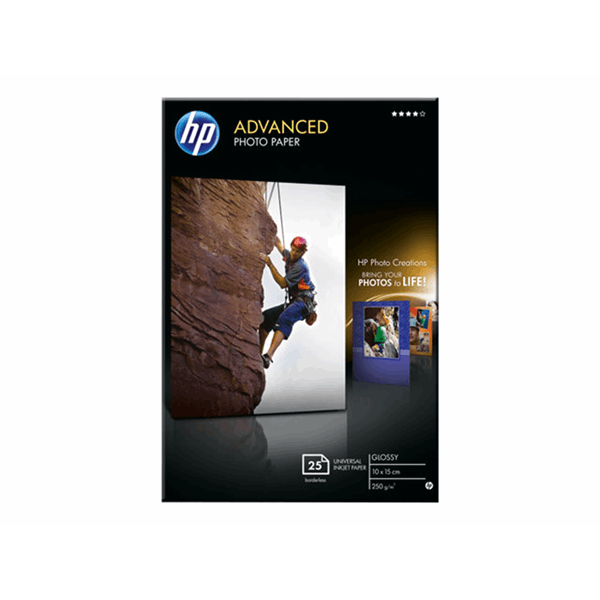 HP Paper Photo/Adv Glossy 10x15 bdl 25sh
