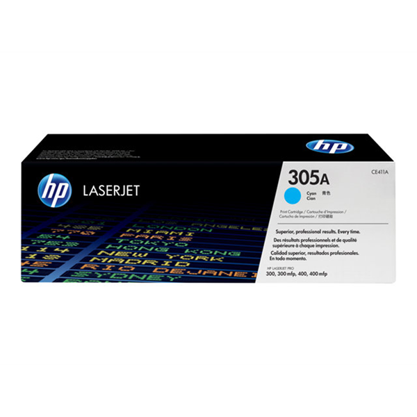HP Toner/305A Cyan LaserJet TonerCart