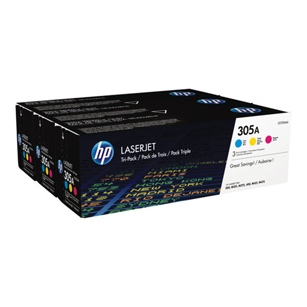 HP Toner/305A CYM Tri-Pack Laser Jet