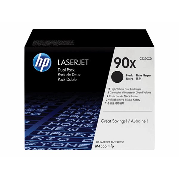 HP Toner/Black 90X Dual Pack Cartridge