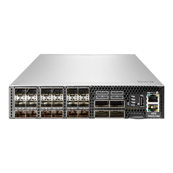 HPE 25GbE 18SFP28 4QSFP28 Power to Connector Airflow Half Width Switch SN2010M with NVIDIA Cumulus