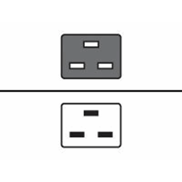 HPE C19/C20 WW 16A 2.5m 6pc Blk Lckng PC