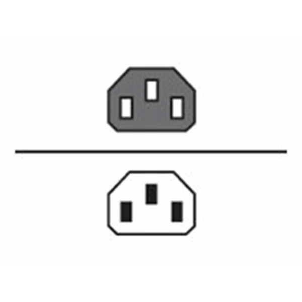 HVL POWER CORD IEC C14 TO IEC C13 250VAC