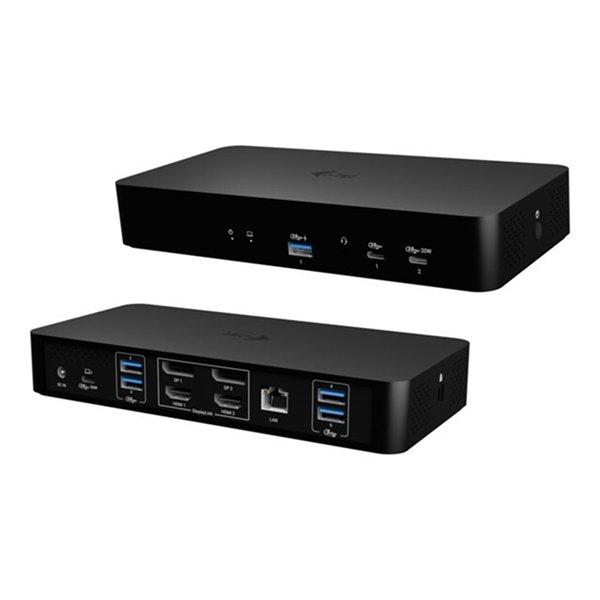 i-Tec - dockingstation - USB-C / USB4 / Thunderbolt 3 / Thunderbolt 4 / Thunderbolt 5 /USB-A - 2 x HDMI, 2 x DP - 1GbE