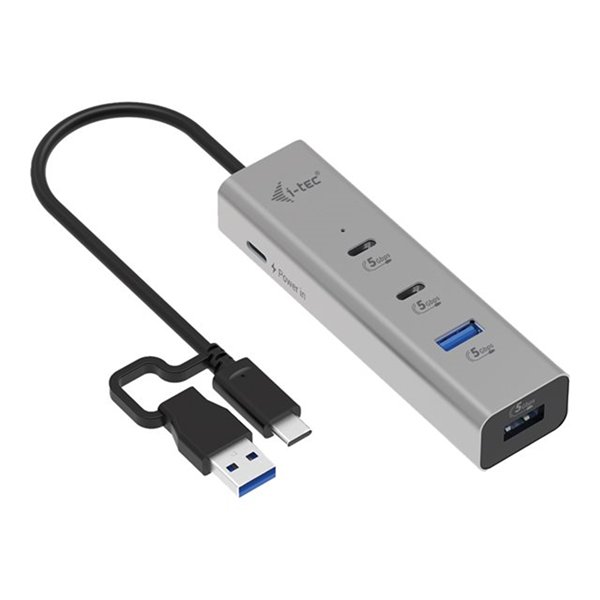 i-tec Universal Charging Metal HUB 2x USB-C + 2x USB-A Port PD 85W