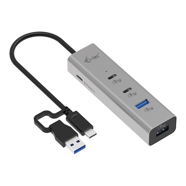 i-tec Universal Charging Metal HUB 2x USB-C + 2x USB-A Port PD 85W