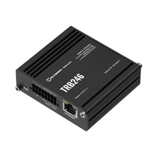 Industrial 4G LTE gateway equipped withI/Os RS232 RS485 and Ethernet interfaces for IoT solutions requiring versatility and reliable M2M communication
