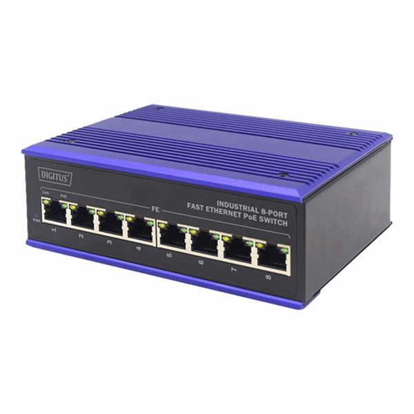 Industrial 8-Port Fast Ethernet PoE Swit